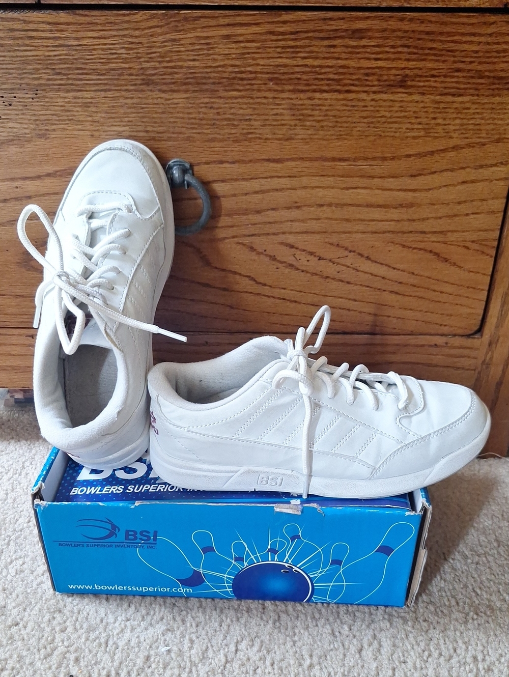 BSI Girls' White Bowling Shoes